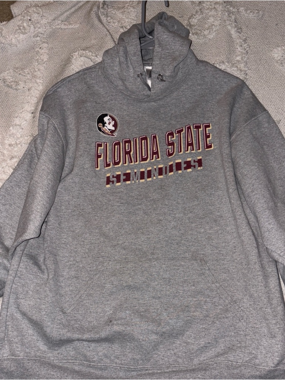 Russell Athletic Florida State Gray Hoodie with Garnet & Gold Lettering